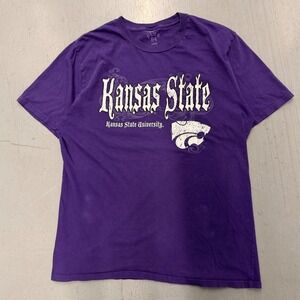 Blue 84 Kansas State University Wildcats Graphic T-Shirt Mens Large Purple L